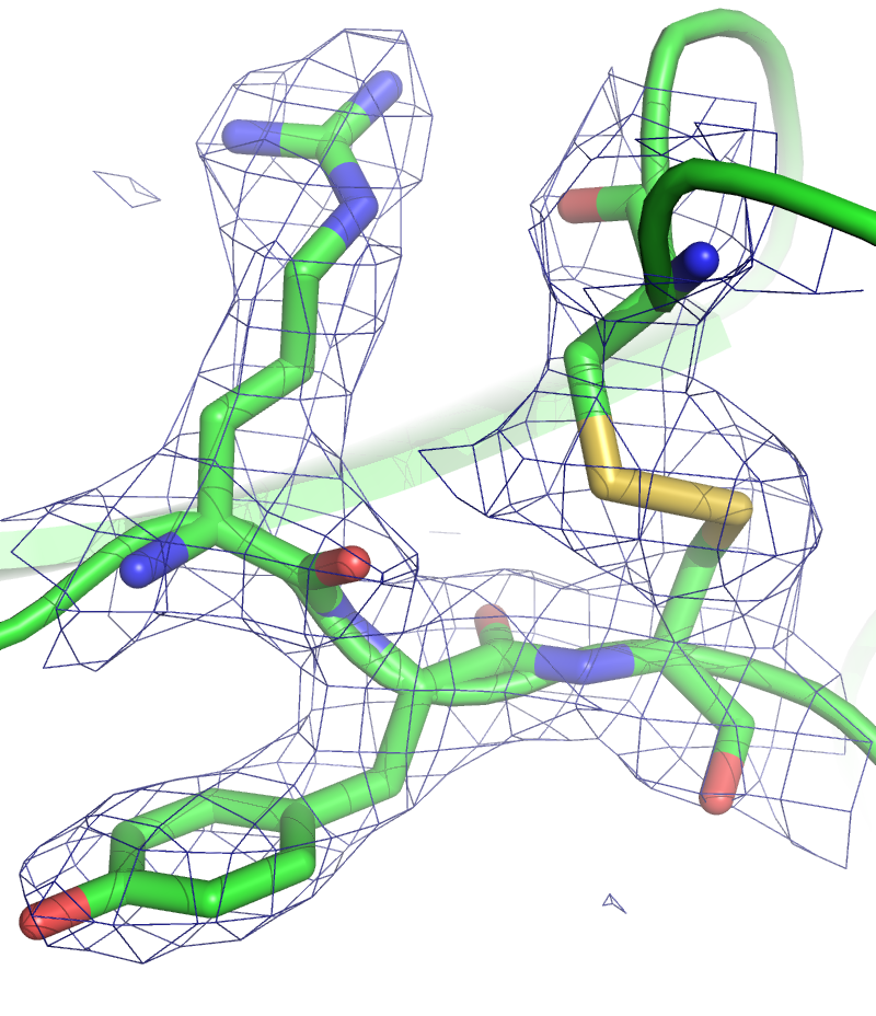 Electron density maps